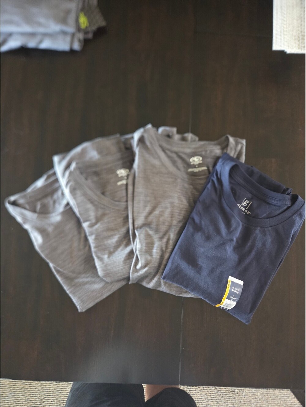 Lot of 4 Men's Large T-Shirts by George and Athletic Works